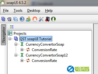 WSDL Added to a new soapUI Project